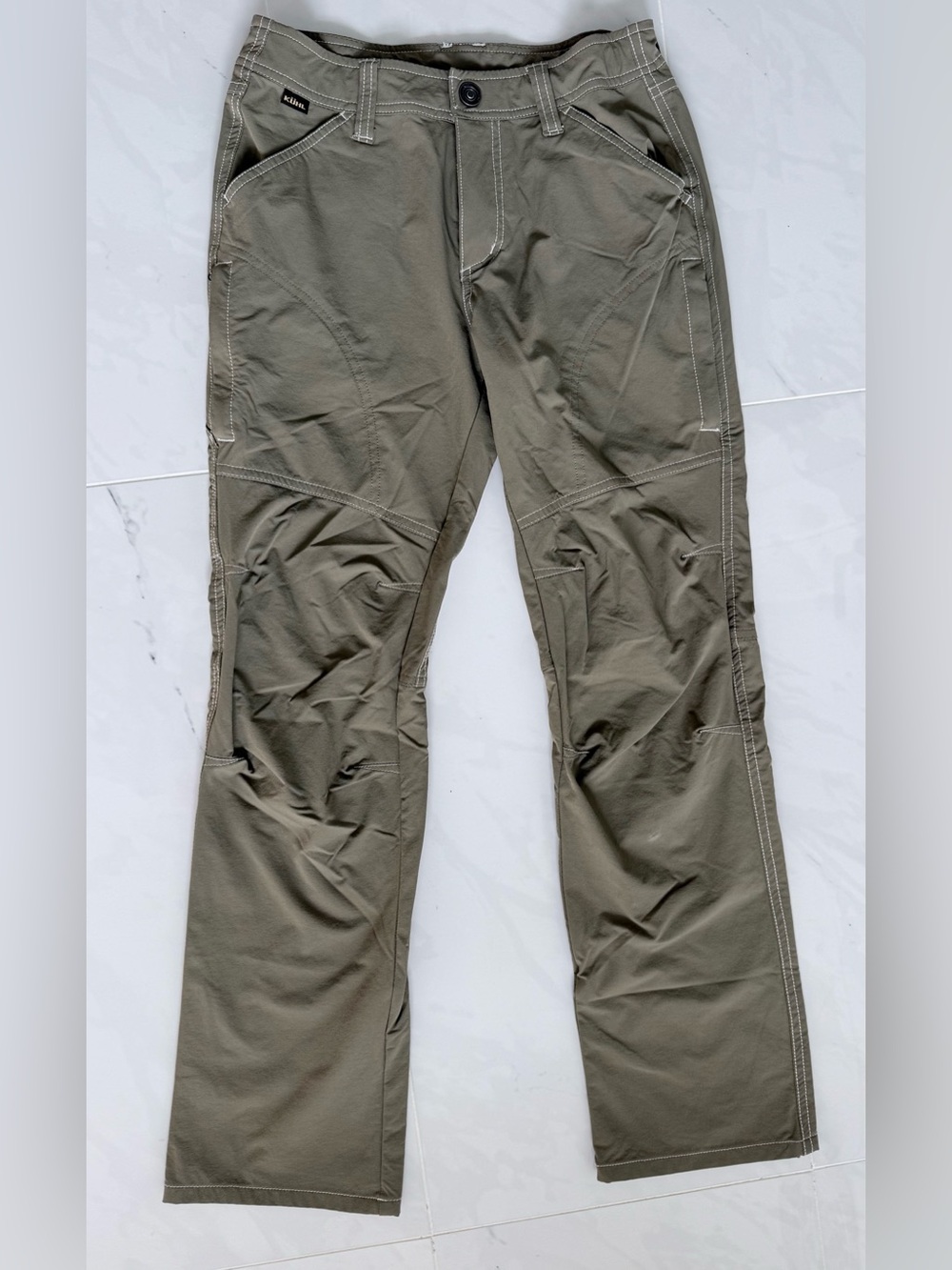KÜHL Youth Boys Tufflex Performance Hiking Trail Pants -Tan Beige,size M (10/12)